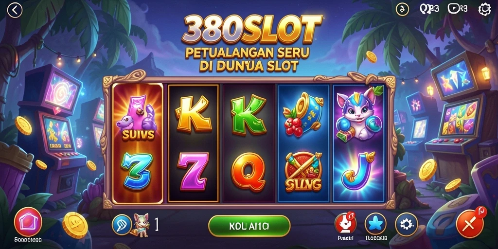 Screenshot 380SLOT menampilkan aksi seru dalam petualangan slot.