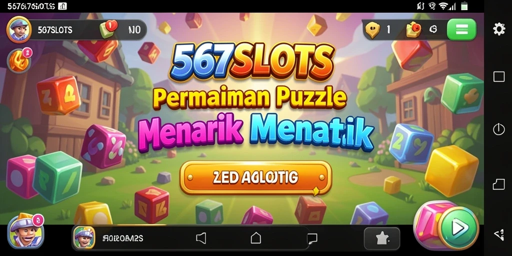 Tampilan gameplay menarik dalam 567SLOTS yang menunjukkan puzzle menantang.
