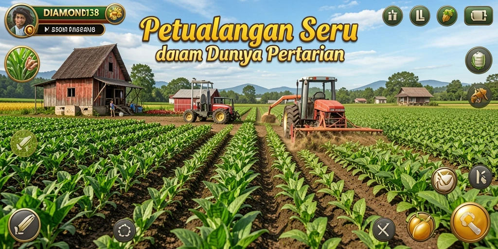 Tampilan gameplay seru dalam dunia pertanian DIAMOND138.
