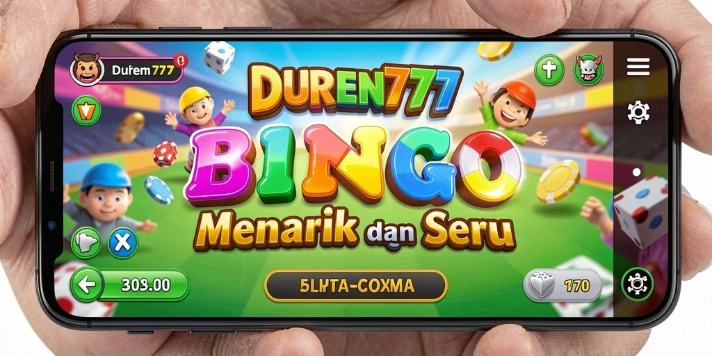 Tampilan gameplay seru DUREN777 dengan tema Bingo.