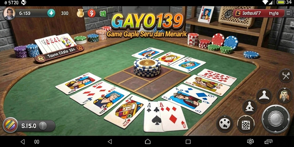 Tampilan gameplay Gaple yang seru dalam GAYO138.