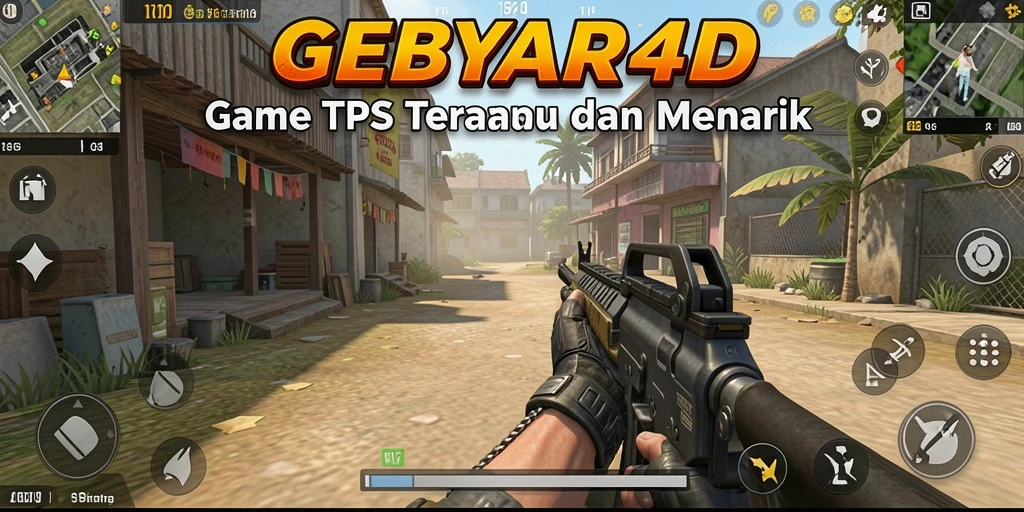 Tampilan aksi seru dalam gameplay GEBYAR4D.