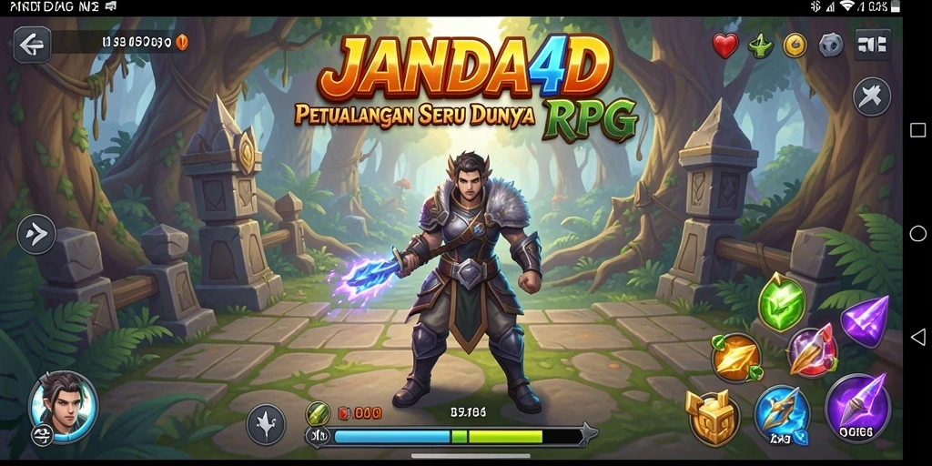 Screenshot gameplay JANDA4D yang menunjukkan aksi seru dalam RPG.
