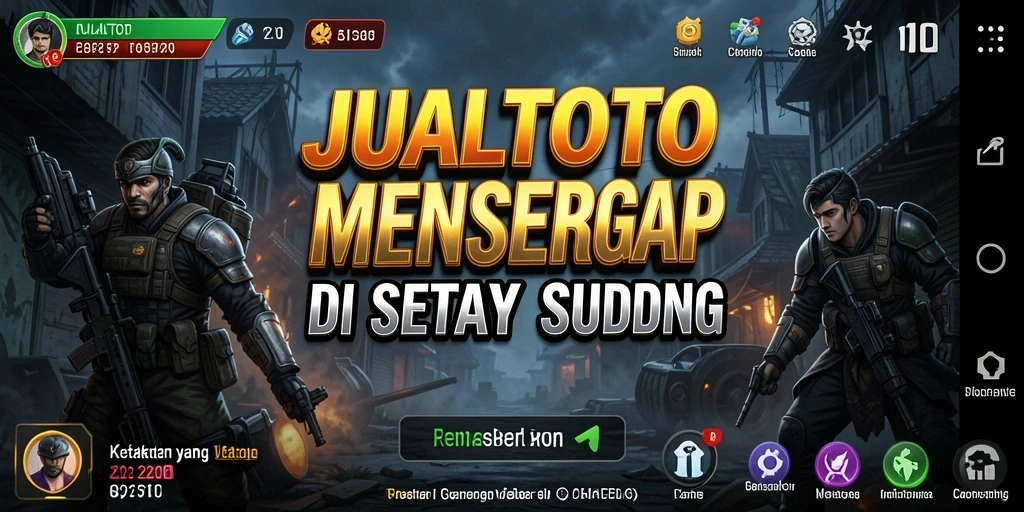 Screenshot JUALTOTO menampilkan suasana mencekam di dalam game.