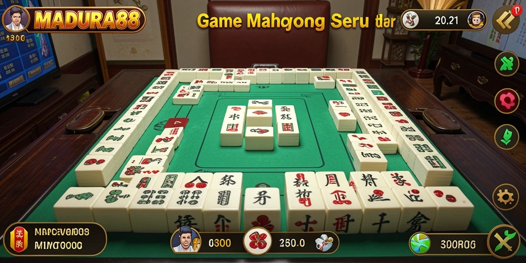 Screenshot gameplay MADURA88 menampilkan keasyikan bermain Mahjong.