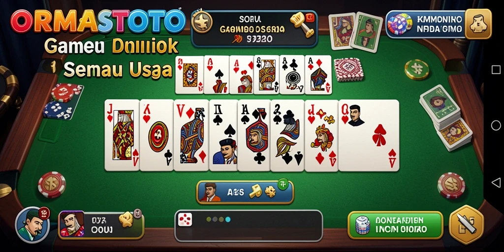 Screenshot gameplay ORMASTOTO yang menarik dan interaktif.