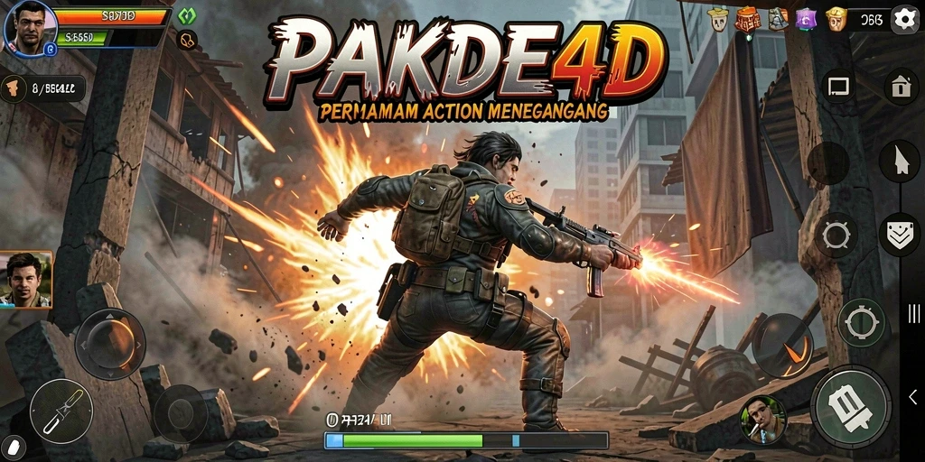 Tampilan gameplay menarik dari PAKDE4D dalam aksi seru.