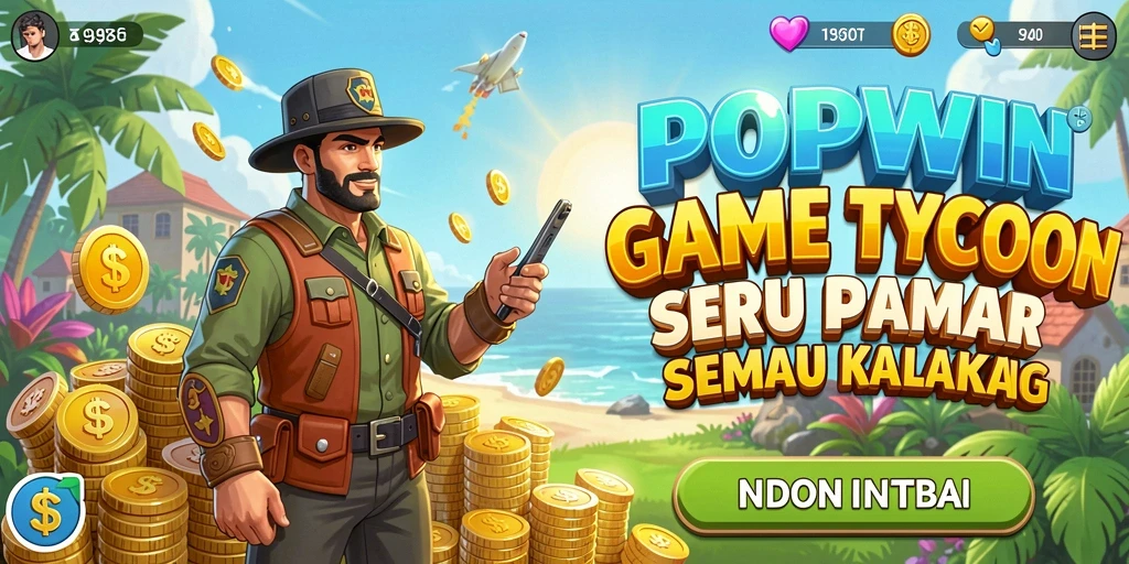 Tampilan gameplay Tycoon yang menarik dan penuh warna.