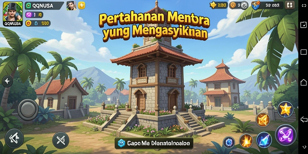 Screenshot gameplay menampilkan aksi seru Tower Defense.