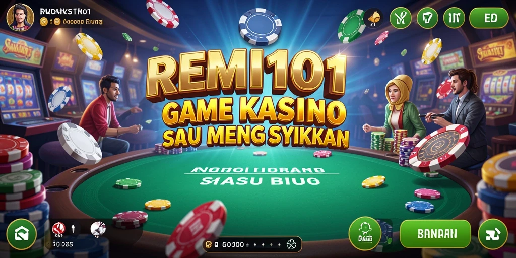 Screenshot REMI101 menampilkan aksi seru dalam permainan Kasino.