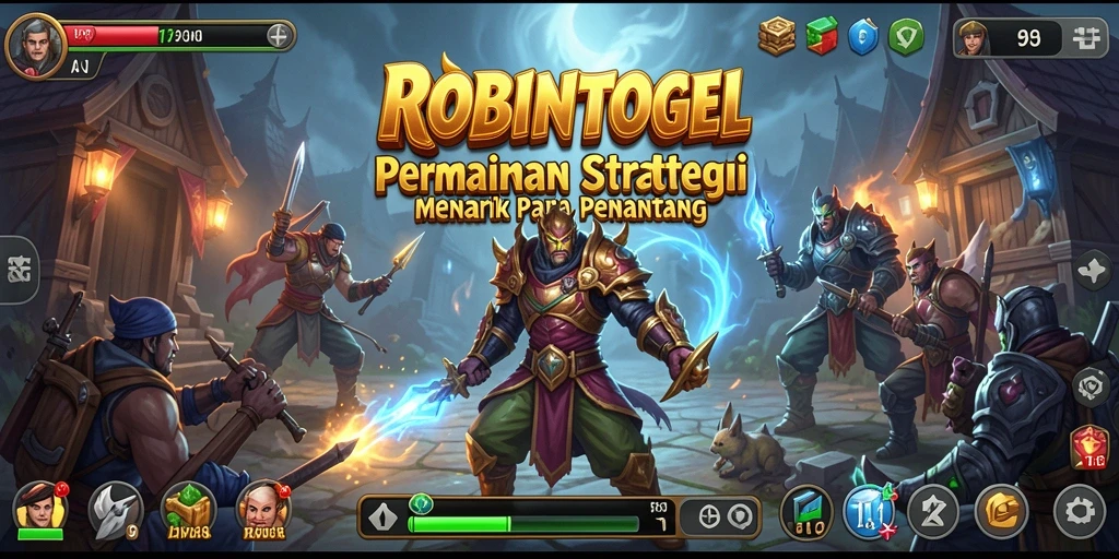 Tampilan gameplay ROBINTOGEL yang mendebarkan dan strategis.