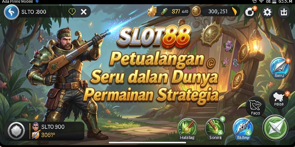 Gameplay menantang dengan strategi cerdas dalam SLOT88.