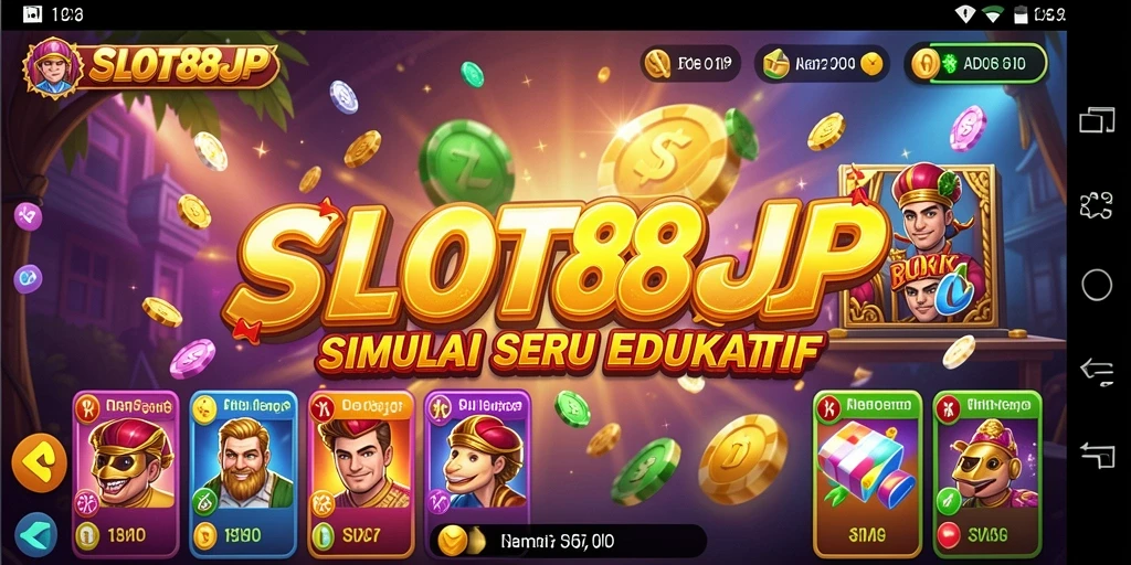 Tangkapan layar utama SLOT88JP menampilkan gameplay simulation yang mendebarkan.