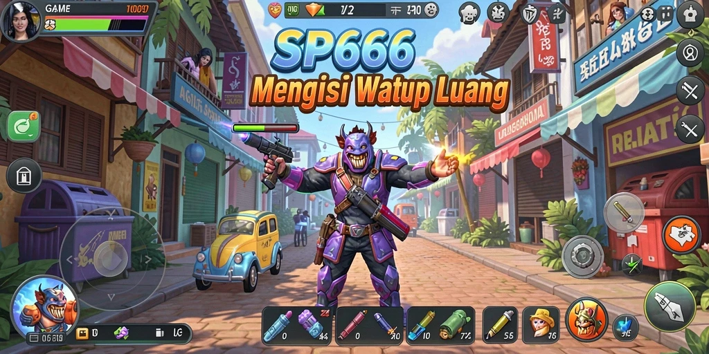 Tampilan gameplay SP666 yang sederhana namun menarik.