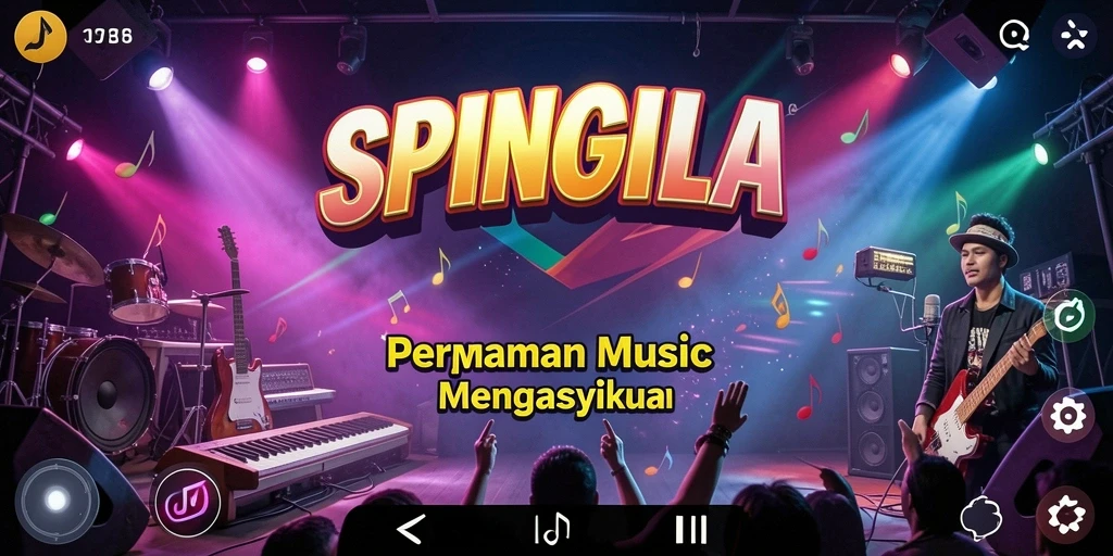Tampilan gameplay SPINGILA yang seru dan interaktif.