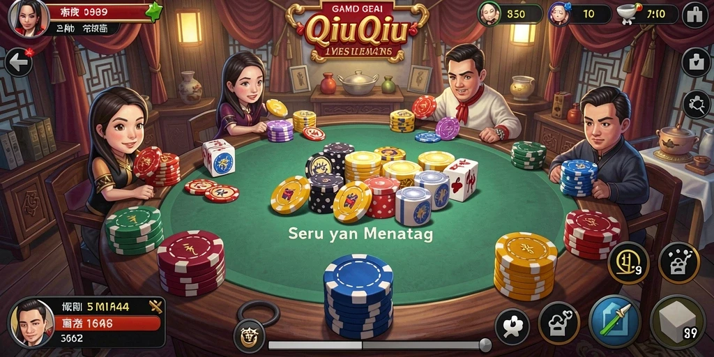 Tampilan seru gameplay QiuQiu dalam T6 yang menentu.